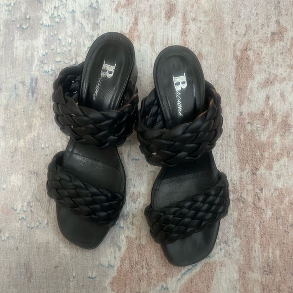 Browns braided Leather Sandals - made in Italy - Picture 1 of 3